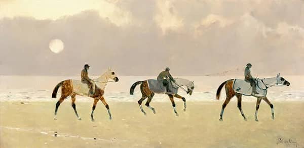 Riders on the Beach at Dieppe 1892 | Oil Painting Reproduction