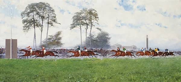 The Finish at the Jockey Club Prize 1892 | Oil Painting Reproduction
