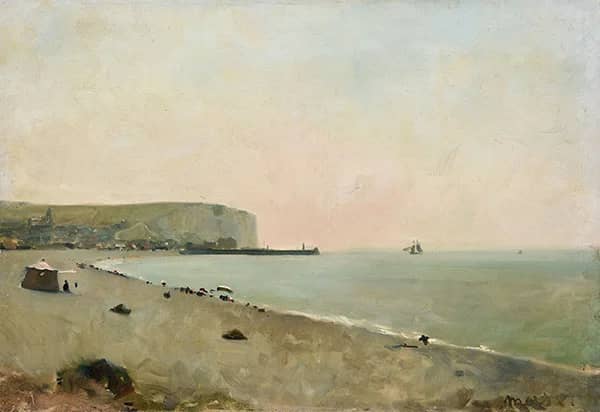 View of a Beach in Normandy 1881 | Oil Painting Reproduction