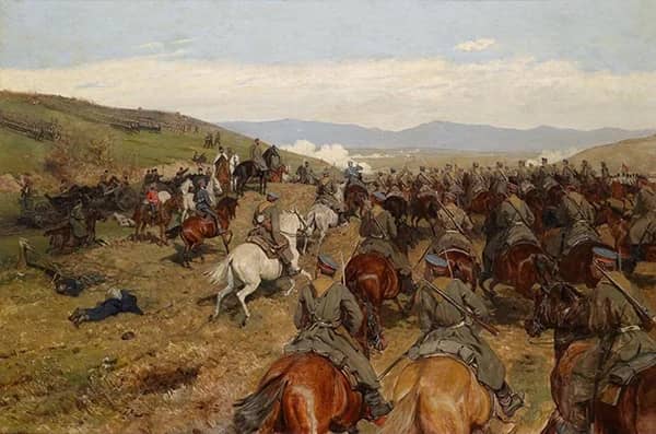 Crossing the Serbian Bulgarian Border | Oil Painting Reproduction
