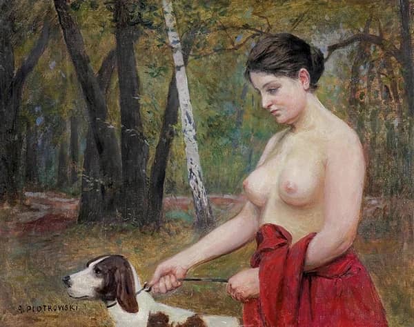 Diana 1920 by Antoni Piotrowski | Oil Painting Reproduction