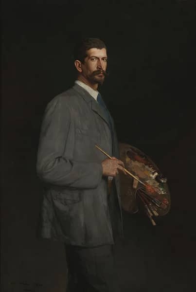 Self Portrait with Palette 1893 | Oil Painting Reproduction