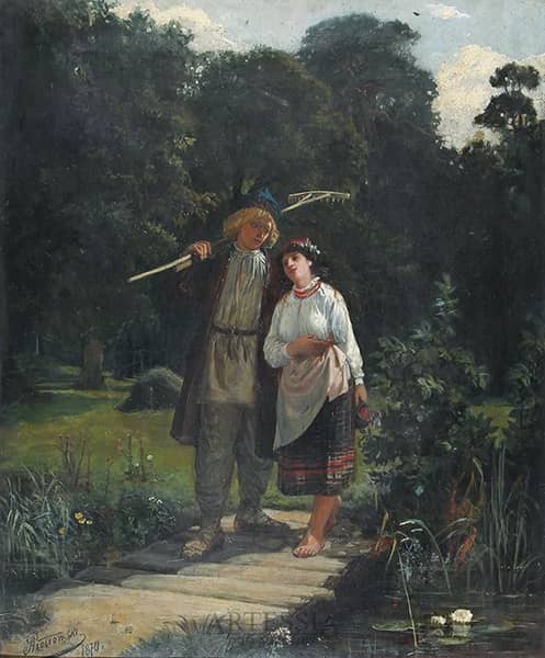 Sielanka by Antoni Piotrowski | Oil Painting Reproduction