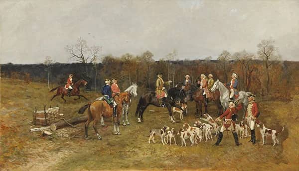 The Hunting Party by Antoni Piotrowski | Oil Painting Reproduction