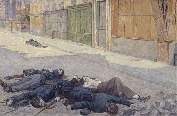 A Street in Paris in May 1871 | Oil Painting Reproduction