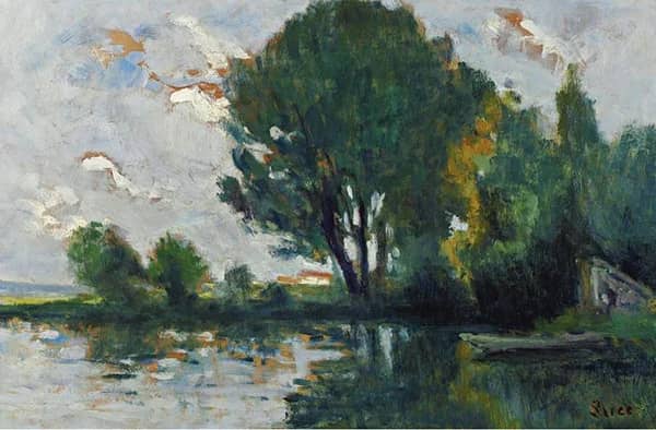 Banks of The Seine 1930 by Maximilien Luce | Oil Painting Reproduction