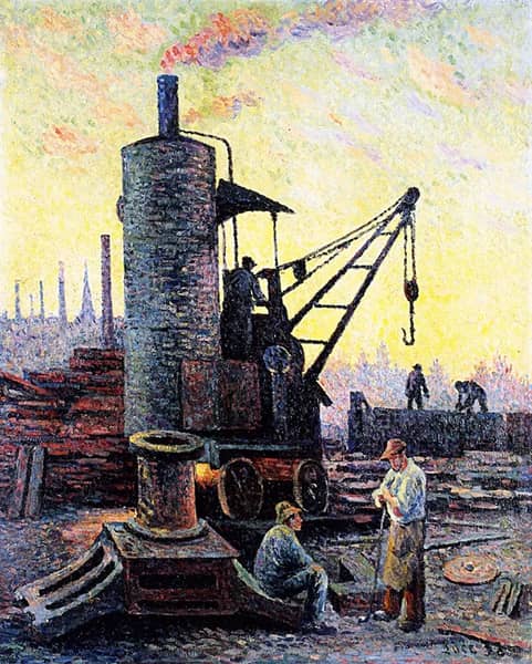Factories in Charleroi Coullet | Oil Painting Reproduction