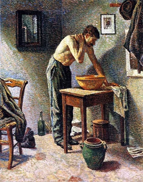 Man Washing by Maximilien Luce | Oil Painting Reproduction