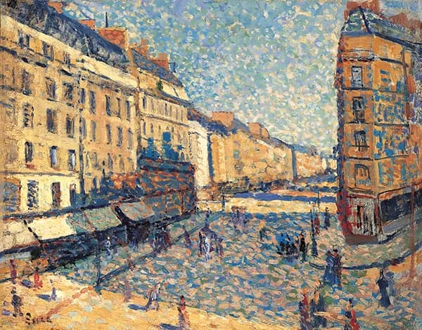 Street of Paris by Maximilien Luce | Oil Painting Reproduction