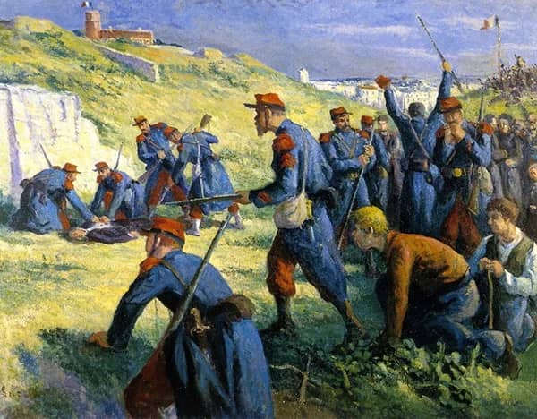 The Execution of Varlin by Maximilien Luce | Oil Painting Reproduction