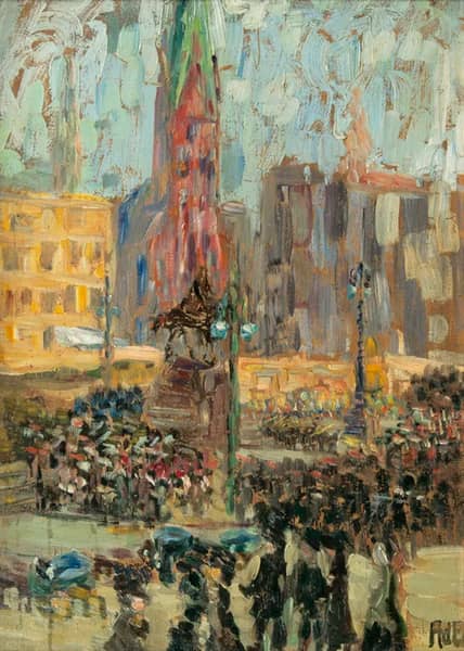 Hamburg c1912 by Alma del Banco | Oil Painting Reproduction