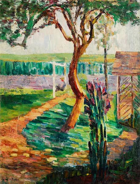 In the Garden 1943 by Alma del Banco | Oil Painting Reproduction