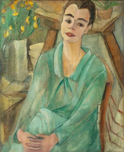 Lady in Green by Alma del Banco | Oil Painting Reproduction