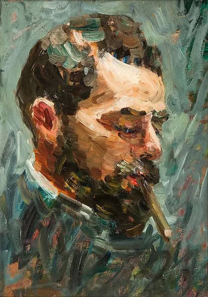 Portrait of the Painter Paul Kayser | Oil Painting Reproduction