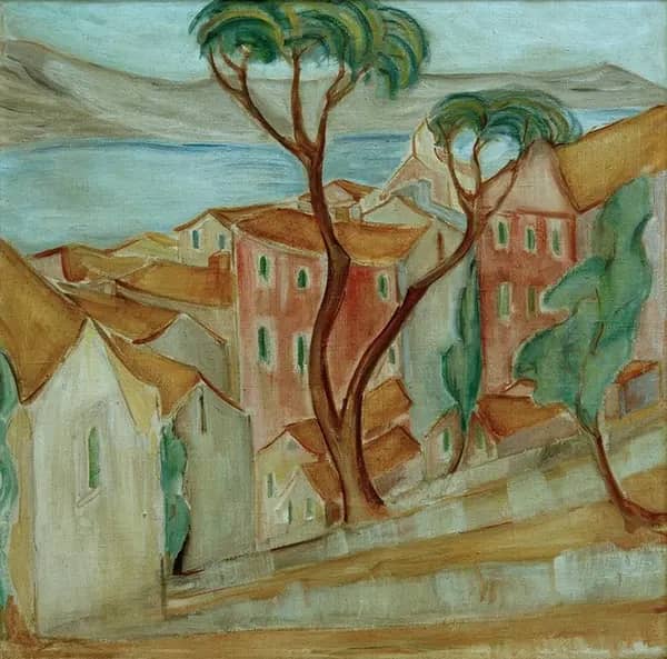 Spanish Landscape 1932 by Alma del Banco | Oil Painting Reproduction