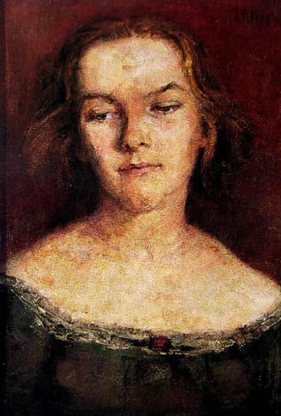 Portrait of Young Girl by Jane Price | Oil Painting Reproduction