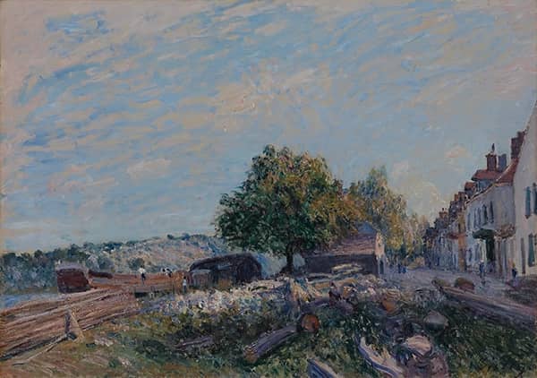 Saint Mammes Morning 1884 by Alfred Sisley | Oil Painting Reproduction