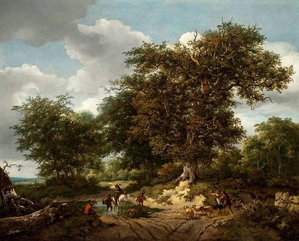 The Great Oak 1652 by Jacob van Ruisdael | Oil Painting Reproduction