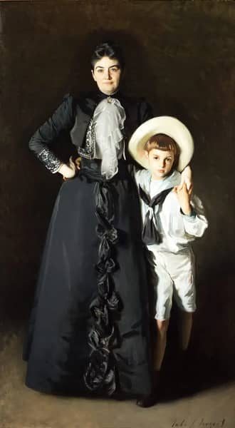 Portrait of Mrs Edward L Davis and Her Son Livingston Davis 1890 | Oil Painting Reproduction