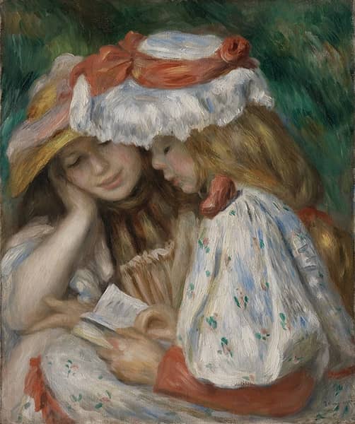 Two Girls Reading c1890 | Oil Painting Reproduction