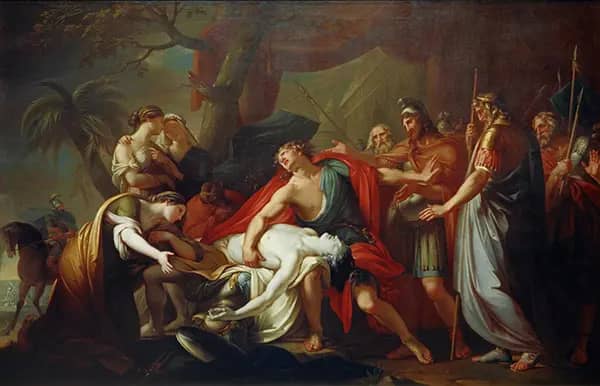 Achilles Lamenting the Death of Patroclus | Oil Painting Reproduction