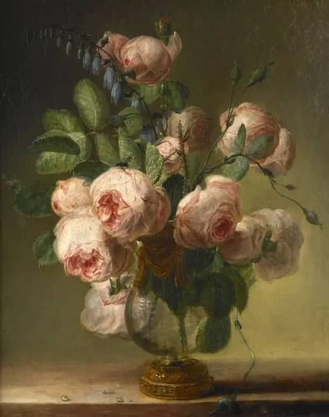Vase of Flowers by Pierre-Joseph Redoute | Oil Painting Reproduction