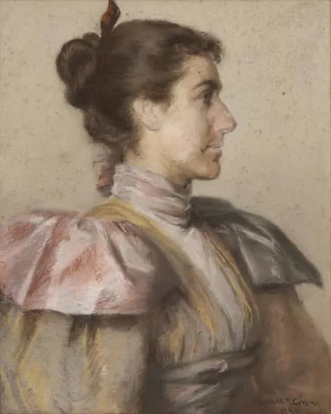 Portrait of a Woman 1895 by Elizabeth Coffin | Oil Painting Reproduction