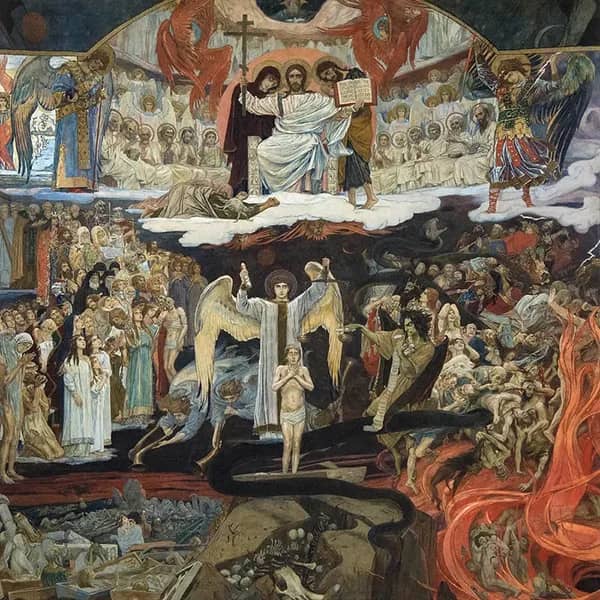 Last Judgement 1904 by Viktor Vasnetsov | Oil Painting Reproduction