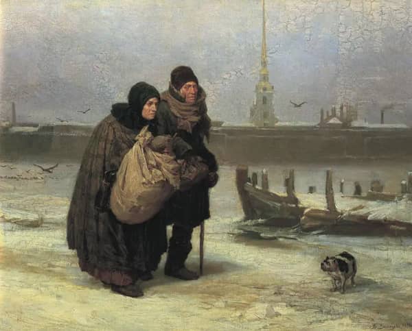 Moving House 1876 by Viktor Vasnetsov | Oil Painting Reproduction