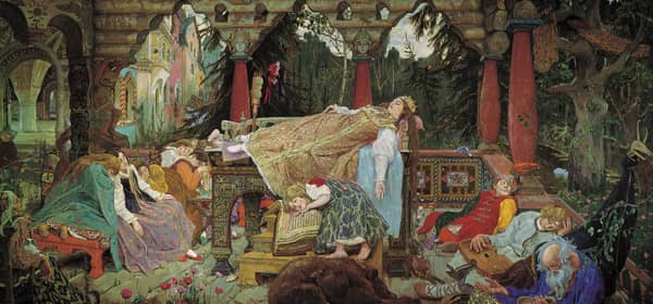 The Sleeping Princess by Viktor Vasnetsov | Oil Painting Reproduction