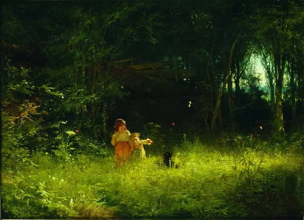 Children in The Woods by Ivan Kramskoy | Oil Painting Reproduction