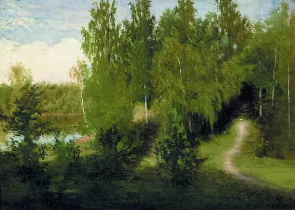 Forest Path by Ivan Kramskoy | Oil Painting Reproduction