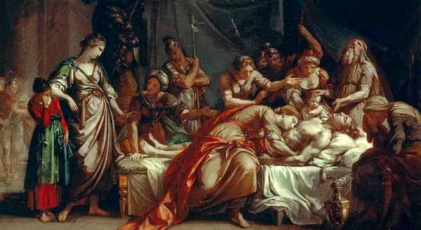 Andromache Bewailing the Death of Hector | Oil Painting Reproduction