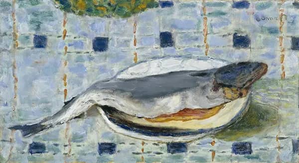 Fish on a Plate by Pierre Bonnard | Oil Painting Reproduction