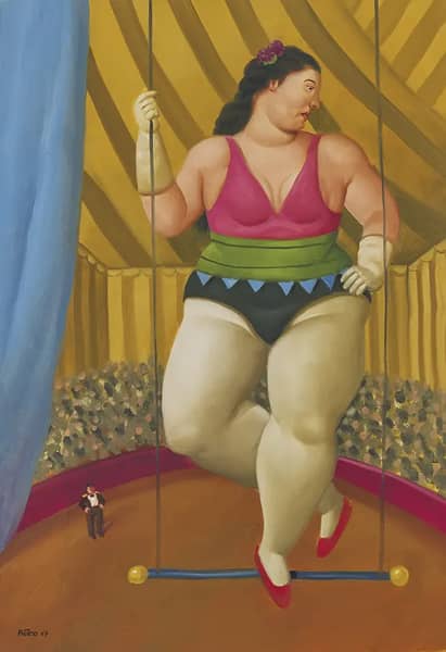 The Trapezist by Fernando Botero | Oil Painting Reproduction
