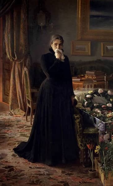 Inconsolable Grief by Ivan Kramskoy | Oil Painting Reproduction