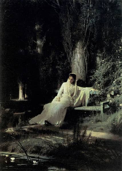 Moonlit Night by Ivan Kramskoy | Oil Painting Reproduction