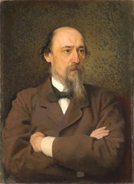 N A Nekrasov by Ivan Kramskoy | Oil Painting Reproduction