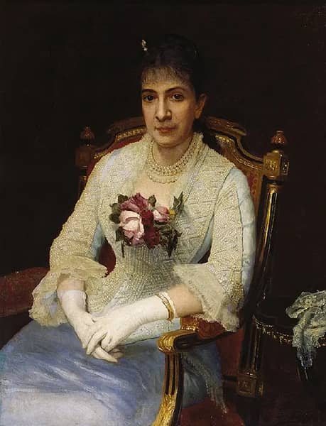 Portrait of a Lady by Ivan Kramskoy | Oil Painting Reproduction