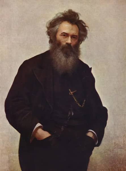 Portrait of Ivan I Shishkin by Ivan Kramskoy | Oil Painting Reproduction