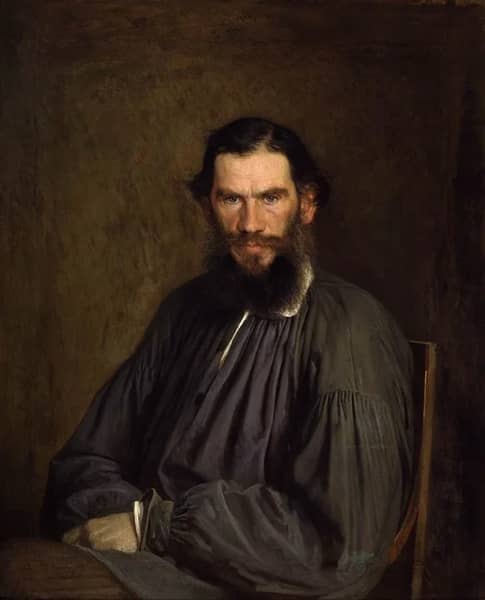Portrait of Leo Tolstoy by Ivan Kramskoy | Oil Painting Reproduction