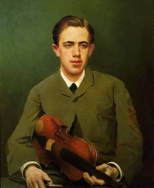 Portrait of Nikolaj Ivanovich Kramskoi | Oil Painting Reproduction