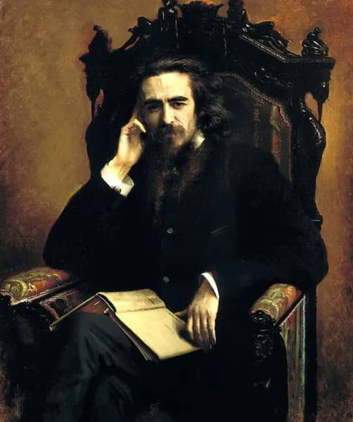 Portrait of Philosopher Vladimir Solovyov | Oil Painting Reproduction