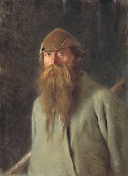 Woodsman by Ivan Kramskoy | Oil Painting Reproduction
