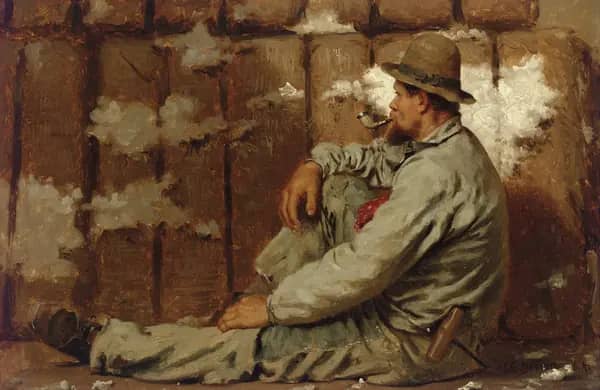 A Longshoreman by John George Brown | Oil Painting Reproduction