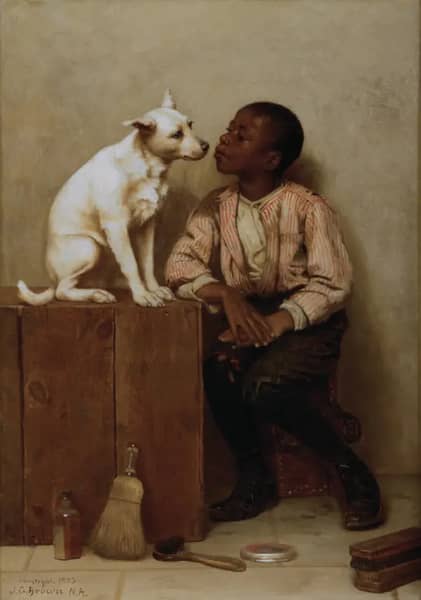 Color No Objection by John George Brown | Oil Painting Reproduction