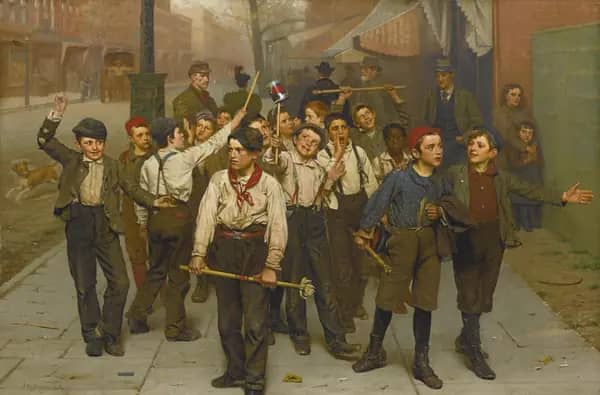 Our Gang by John George Brown | Oil Painting Reproduction