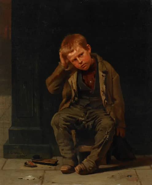 This Corner Don't Pay 1875 | Oil Painting Reproduction