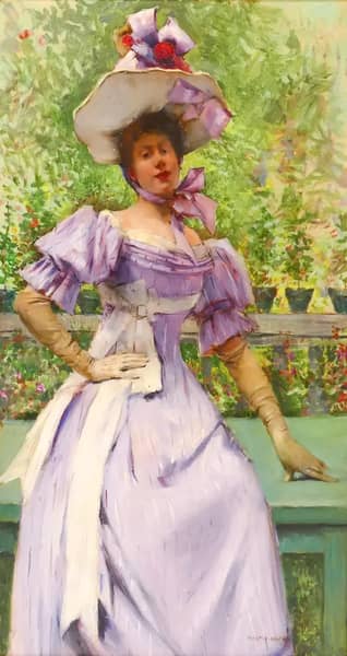 Lady in Hat by Francois Martin-Kavel | Oil Painting Reproduction