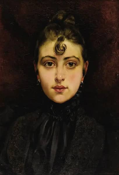 Portrait De Jeune Femme 1890 | Oil Painting Reproduction